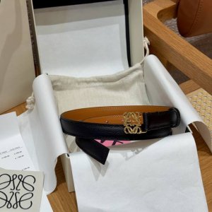 Ewe Women's Belt Pebble leather belt, Anagram buckle*Anchor belt Cm width five-h