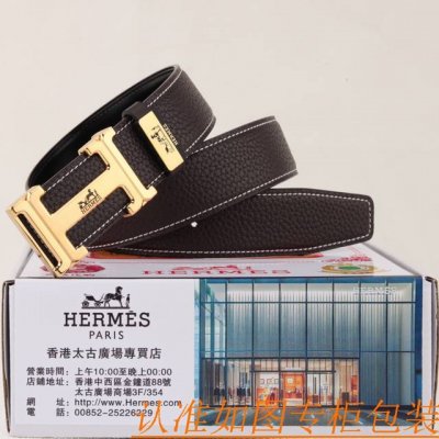 Belt: Hermes Original Cowhide Belt Men's Belt: 100% top-grain cowhide leather,