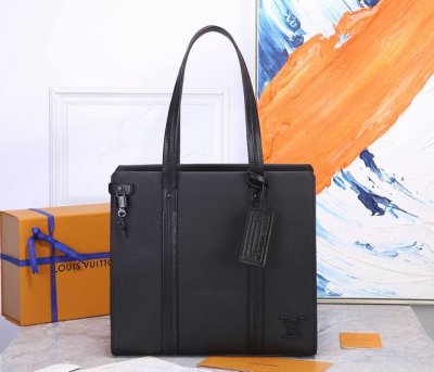 Premium original M57308 black brand new LV Aerogram Tote bag crafted from soft,