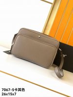 Crossbody bag, model number: 7068-5#, new khaki color, top-quality genuine Mont