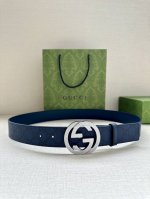 Width 3.8Cm Gucci's double-sided belt cleverly combines Gg Supreme canvas with t