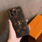 lv Card Holder Mobile Phone Case Skin Feel Two-In-One Electroplating Old Flow