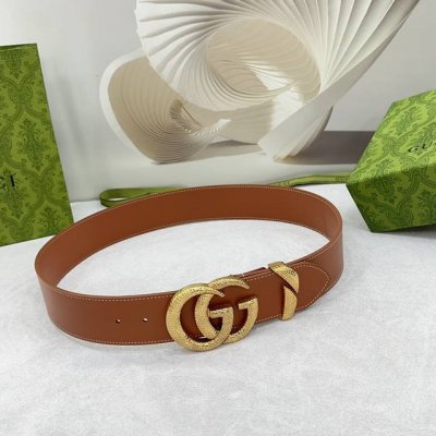 5.0Cm Gucci Wide Belt, Double-Sided Top-Grain Leather, Length: 75.80.85.90.95.10