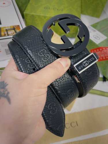 Belt: Gucci.Gu...Cci Authentic Single-Piece Belt: 100% Top-Grain Cowhide Leather