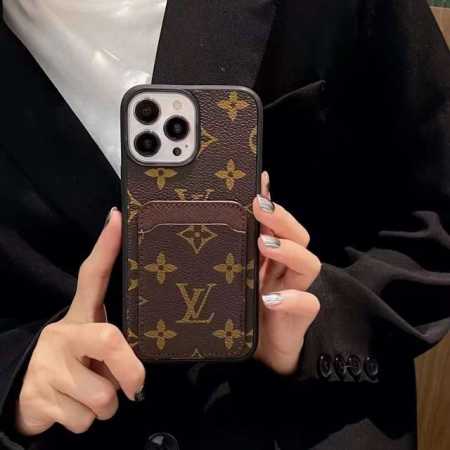 lv Classic Popular Old Flower Mobile Phone Case Lv Old Flower Card Insert Ful - Click Image to Close