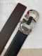 F3.5Cm High-end custom men's belt, double-sided imported cowhide, you can choose