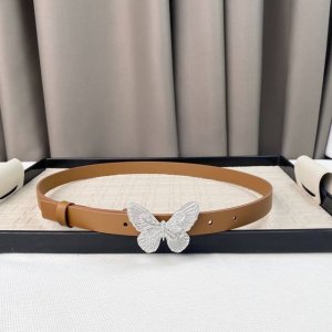 Dior 24 Early Spring New CD Buckle Brass Calfskin Belt Classic Eternal 2.0cm