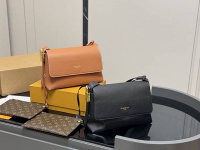 with folding box Lv ladies new Lowkeybumbag metal lock black gold waist bag mes