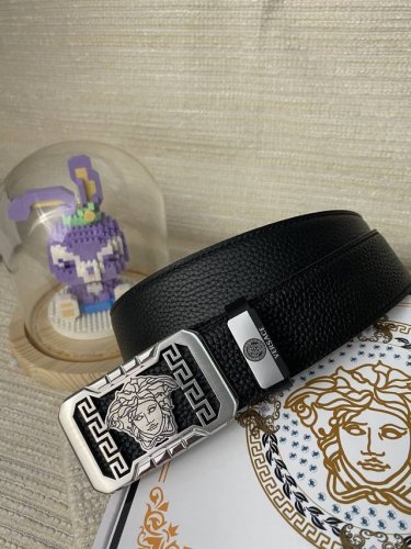 Product Name: Versace. Material: Original Leather Belt. 100% Genuine Top-Grain L