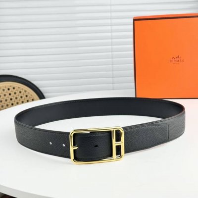 Special Hermes Pin Buckle Togo Men's Belt, Hermes 3.8 Double-Layer Denim Accesso