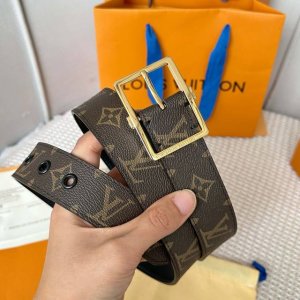 Original packaging L0Uis Vuitt0N This season's new Donkey men's belt, 35mm wide