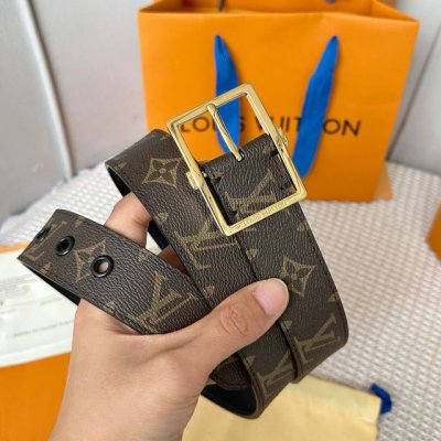 Original packaging L0Uis Vuitt0N This season's new Donkey men's belt, 35mm wide