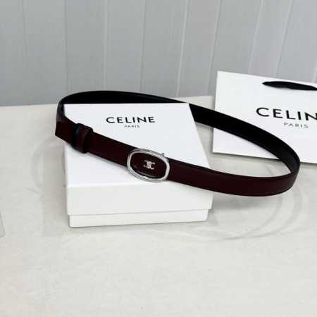 Celin E New 3D Buoy Buckle Women's Belt, Italian Imported Calfskin with Brass Bu - Click Image to Close