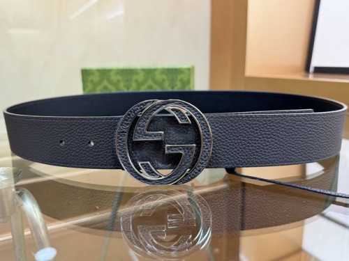 Gucci new belt, double-sided new model 812273, the belt body is made of double-s