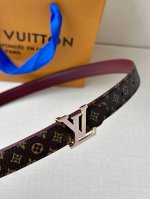 2.0 Wide Mini Lv Double-sided Belt with luxurious leather and iconic Monogram ca