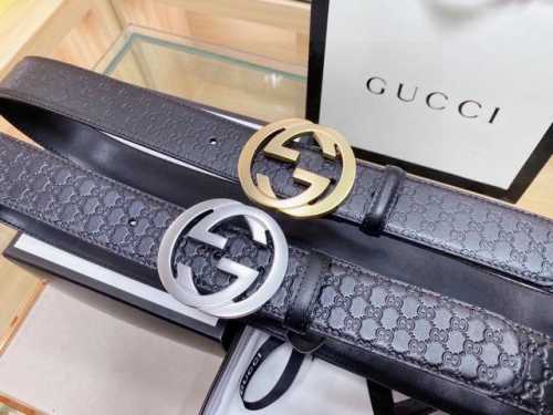 Original Gucci double-sided leather with exquisite hand-painted edges and fine