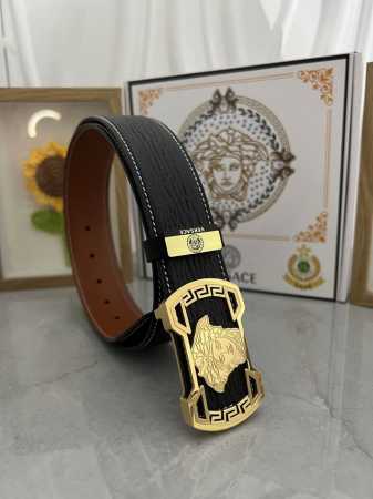 Product Name Versace. Versace Material Original Cowhide Belt 100% First-Layer Co - Click Image to Close