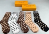 Special Louis Vuitton high socks, five pairs per box, made of pure cotton, with