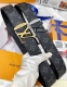 Belt: Louis Vuitton Top Replica - Belt: 100% imported top-grain cowhide, genuine