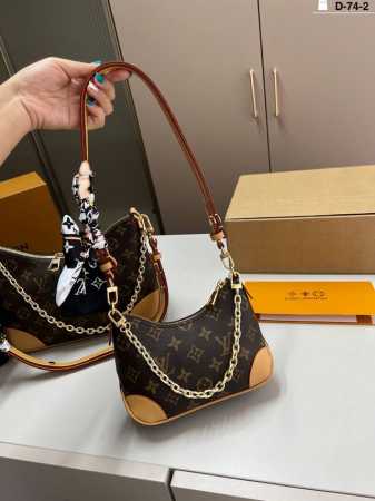 Small chip version Lv latest croissant bag Vintage classic shoulder bag single s - Click Image to Close