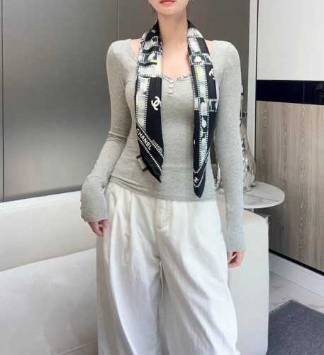 Highly recommended ~ Chanel silk scarf that can be worn as a tube top 18mm top-g
