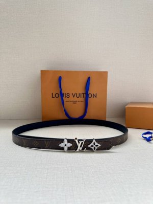 Wide Lv Trio Double-Sided Waist Belt Combines Fine-Grain Leather And Monogram Ca