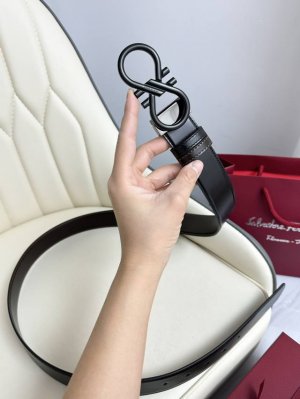 Tferragamo Double-Sided Genuine Imported Top-Grain Leather, Suitable For Both Si