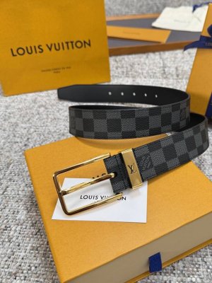 Louis Vuitton LV belt series, original hardware, exquisite hand-painted edges, s