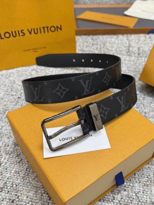Louis Vuitton LV belt series, original hardware, exquisite hand-painted edges, s