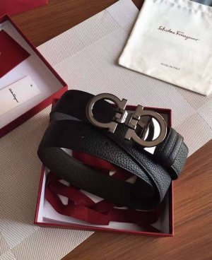 With Counter Packaging, Salvatore Ferragamo 3.5Cm High-End Custom Men's Belt, Ex
